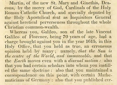 The Accusation of Galileo