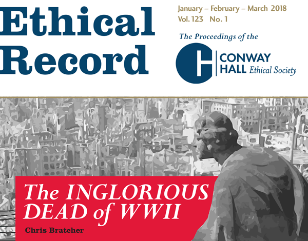Ethical Record cover Jan, Feb, Mar 2018