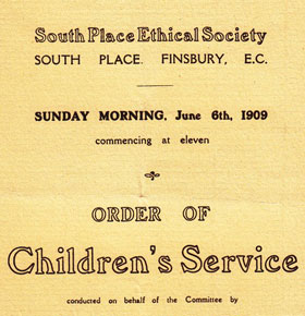 Children’s Ethical Sunday Services at South Place