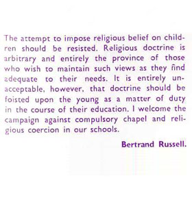 Letter written by Bertrand Russell