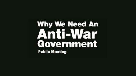 Why We Need An Anti-War Government
